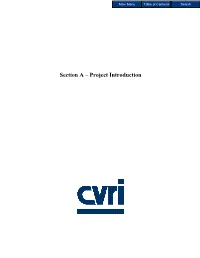 Section a – Project Introduction