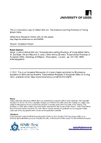 Transnational Learning Practices of Young British Sikhs