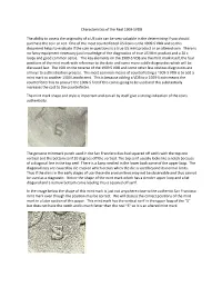 Characteristics of the Real 1909-SVDB the Ability to Assess the Originality of a US Coin Can Be Very Valuable in the Determining