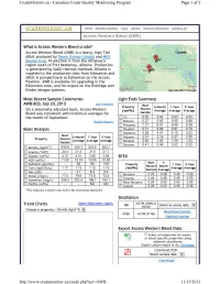 Crudemonitor.Ca - Canadian Crude Quality Monitoring Program Page 1 of 2