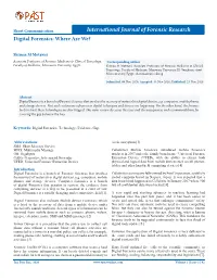 Digital Forensics: Where Are We?