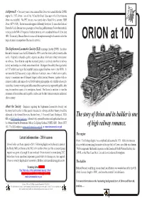 Orion 100 Current Edition.Indd