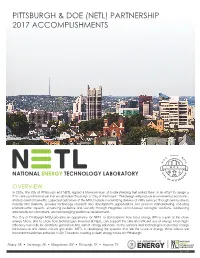 Pittsburgh & DOE (NETL)