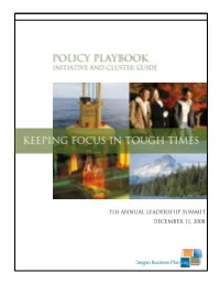 Policy Playbook for 2009