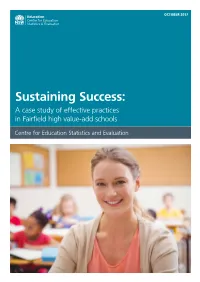 Sustaining Success: a Case Study of Effective Practices in Fairfield HVA