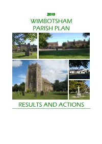 Wimbotsham Parish Plan Results and Actions