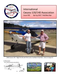 Director of Maintenance Jeff & Cindy Tourt Store@Cessna120-140.Org David Lowe Davidlowe.C140@Gmail.Com