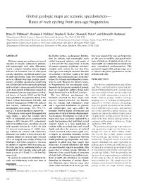 Global Geologic Maps Are Tectonic Speedometers— Rates of Rock Cycling from Area-Age Frequencies