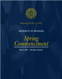 Honoring the Class of 2019