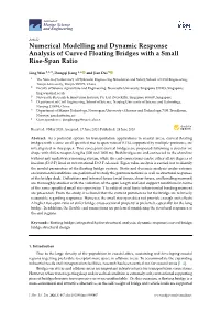 Numerical Modelling and Dynamic Response Analysis of Curved Floating Bridges with a Small Rise-Span Ratio