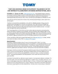 Tomy and Universal Brand Development Collaborate on Toy Line Inspired by Illumination’S Upcoming Motion Picture, Sing 2