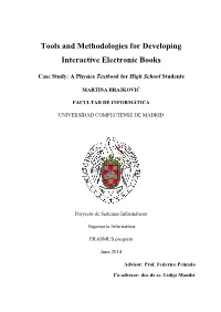Tools and Methodologies for Developing Interactive Electronic Books