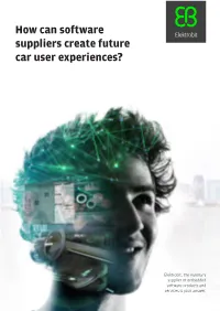 EB GUIDE: and Engineering Services All-In-One Automotive HMI UI and Application Development Services Development Toolchain, Voice Assistants (E.G