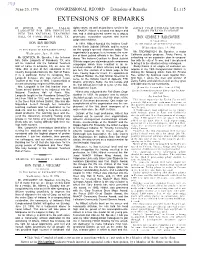 Extensions of Remarks Section