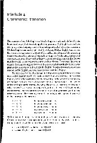 Grammatical Transition 1E Means Who >Erhaps