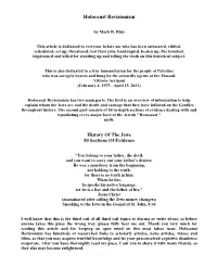 Holocaust Revisionism