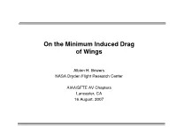 On the Minimum Induced Drag of Wings