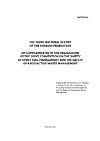 The Third National Report of the Russian Federation On