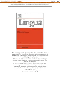 This Article Appeared in a Journal Published by Elsevier. the Attached