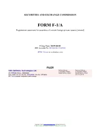 Tufin Software Technologies Ltd. Form F-1/A Filed 2019-04-01
