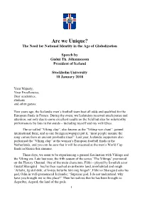 Are We Unique? the Need for National Identity in the Age of Globalization