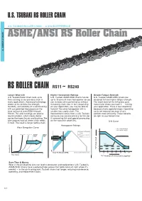 ASME/ANSI RS Roller Chain Technical Information