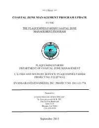 Coastal Zone Management Program Update