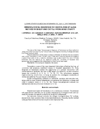 Immunological Diagnosis of Fasciolosis by Elisa Method in Sheep and Cattle from Arad County