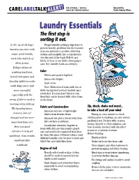 Laundry Essentials the First Step Is Sorting It Out