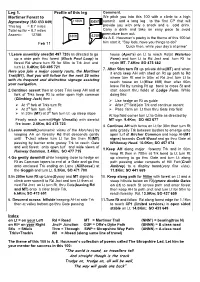 Leg 1. Mortimer Forest to Feb 11 Profile of This Leg Index “The World Is Round, So Travellers Tell and Straight Though Is T