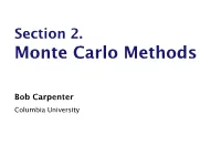 Monte Carlo Methods