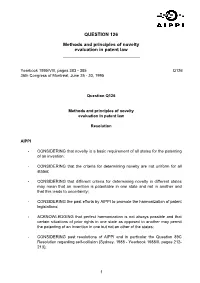 QUESTION 126 Methods and Principles of Novelty Evaluation In