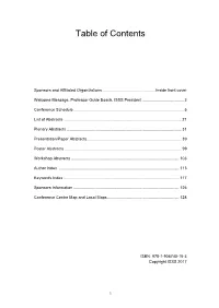 Table of Contents