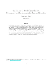 Development and Democracy in the Tunisian Revolution