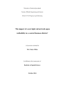 'The Impact of a New Light Rail Network Upon Walkability in a Central