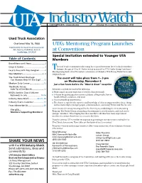 UTA's Mentoring Program Launches at Convention