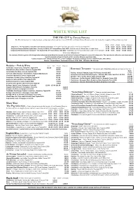 White Wine List
