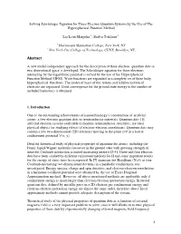 1 Solving Schrödinger Equation for Three-Electron Quantum Systems
