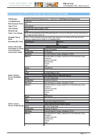 CTRI Trial Data