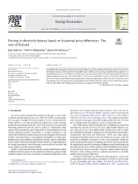 Pricing of Electricity Futures Based on Locational Price Differences: the Case of Finland
