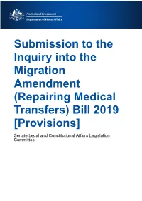 Submission to the Inquiry Into the Migration