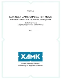 Making a Game Character Move