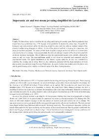 Supersonic Air and Wet Steam Jet Using Simplified De Laval Nozzle