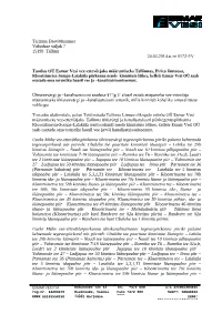 Tallinna Ettevõtlusamet Vabaduse Väljak 7 15199 Tallinn 24.03.2014.A