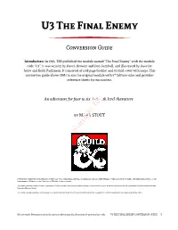 U3 the FINAL ENEMY CONVERSION GUIDE 1 Sample File