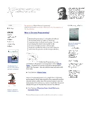 What Is Extreme Programming? | Xprogramming.Com