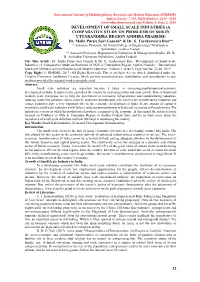 32 Development of Small Scale Industries
