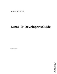 Autolisp Developer's Guide