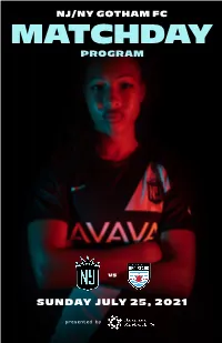 Matchday Program