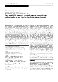 There Is No Highly Conserved Embryonic Stage in the Vertebrates: Implications for Current Theories of Evolution and Development